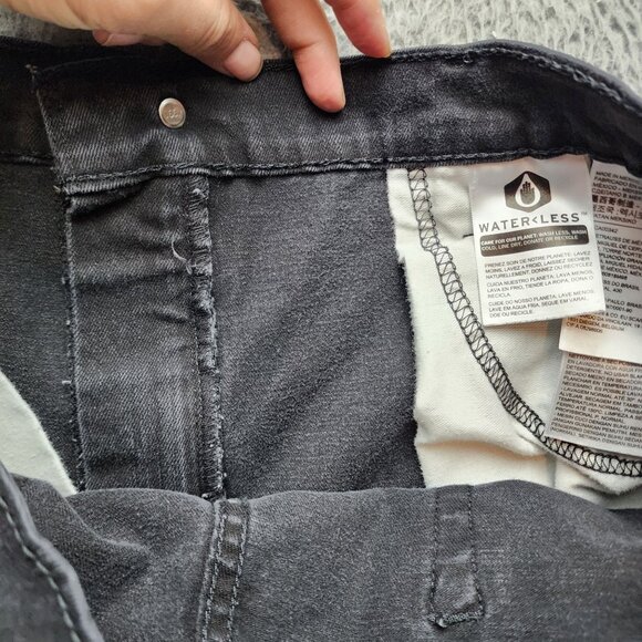 Levi's Jeans Mens 40x32 Black 502 Stretch Denim High Rise Regular Fit Taper - Picture 10 of 14